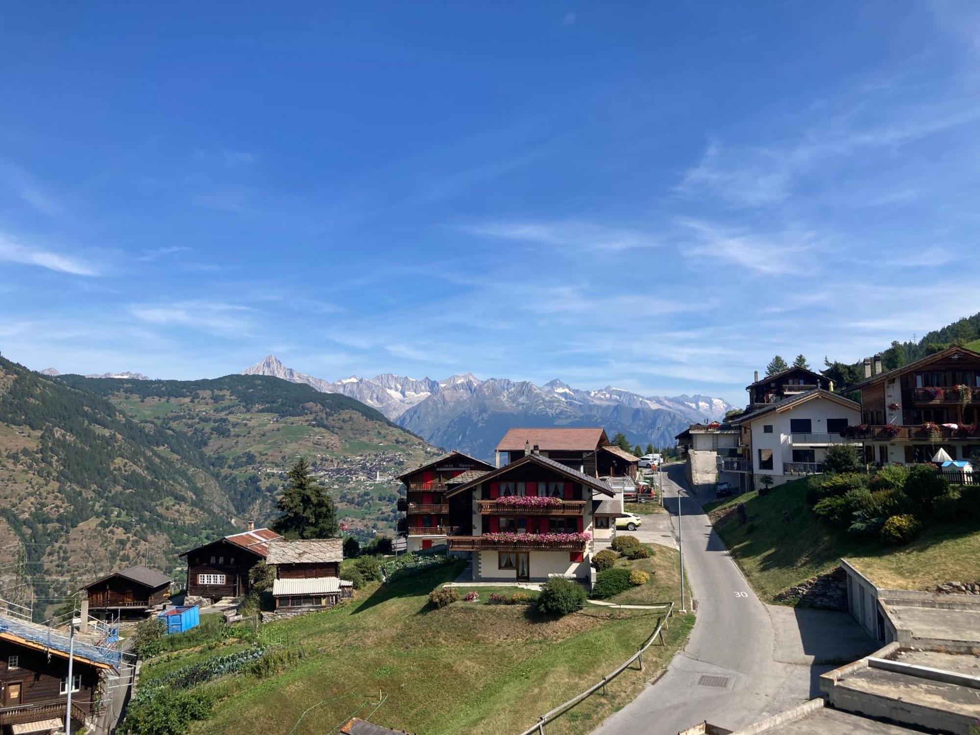 Haus Dorfblick Daire Grächen Dış mekan fotoğraf